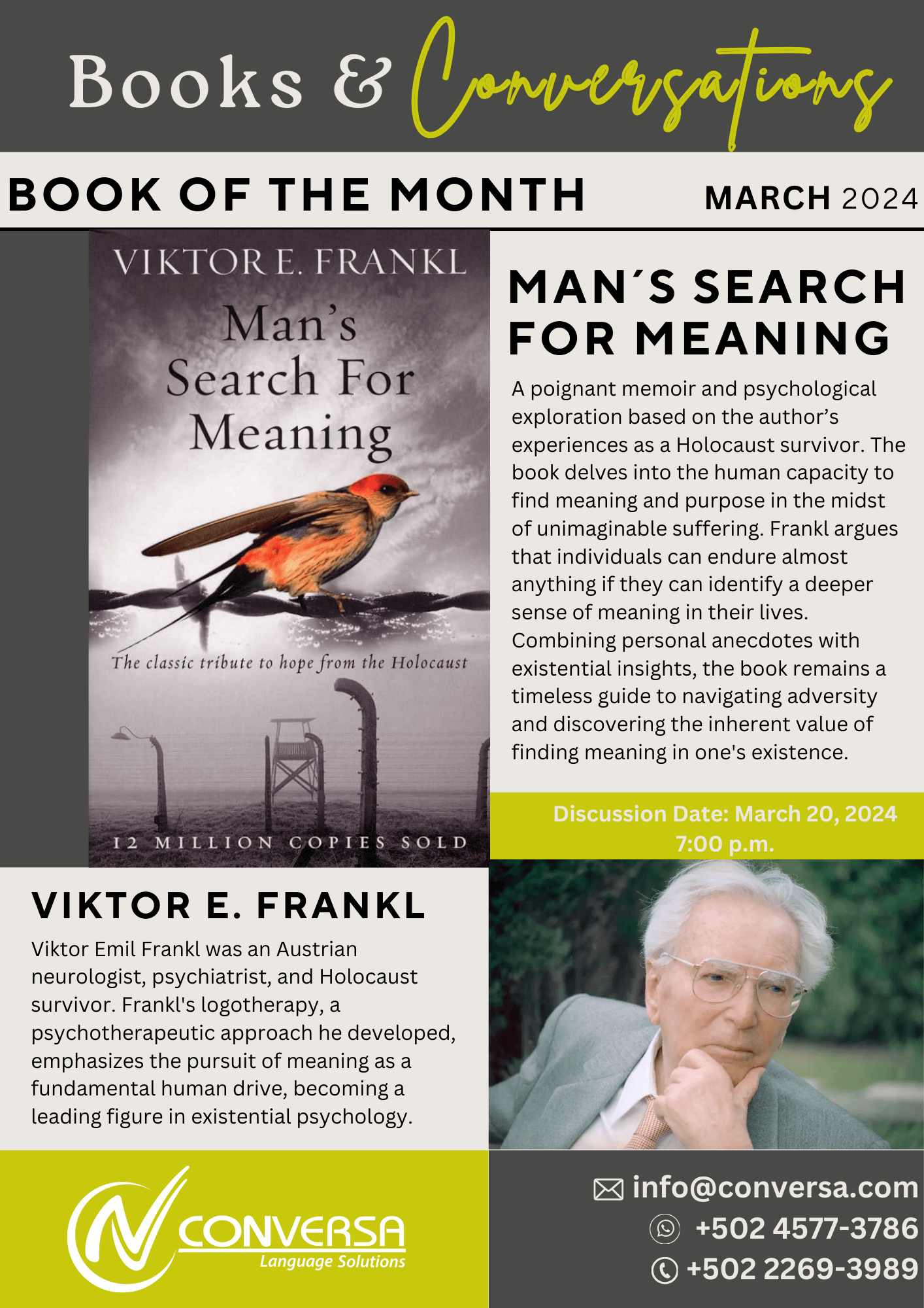 A Man's Search for Meaning