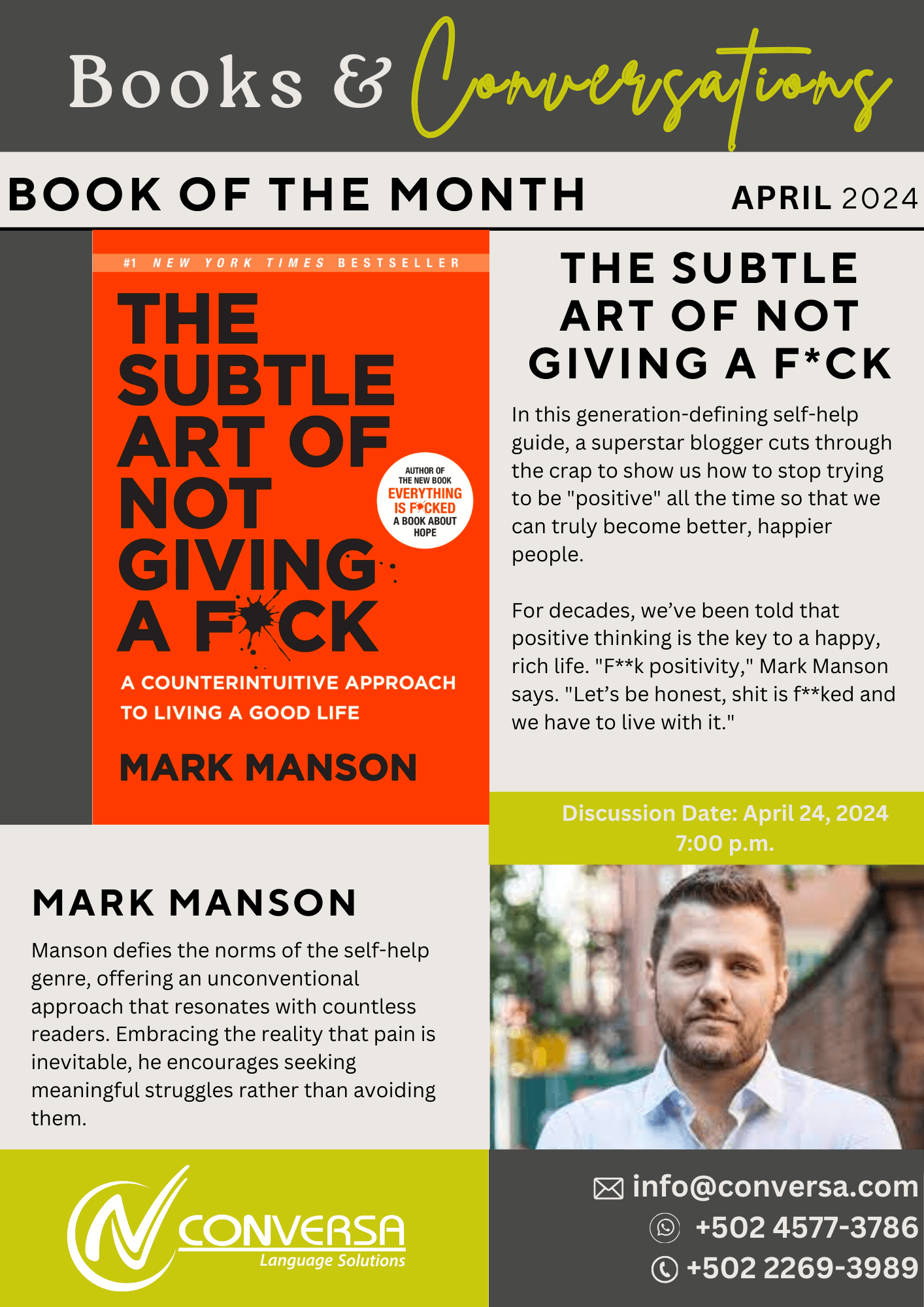 The subtle art of not giving a F*ck